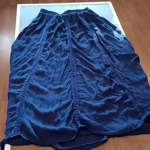 Navy boho skirt size m